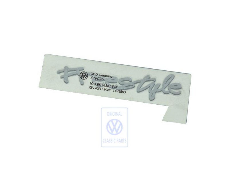 Original VW Film Lettering Silver - 1C0853433 1W4