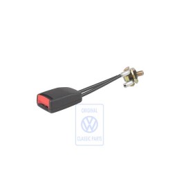 Original VW Belt Latch Satin Black/Fire Red - 1C0858676 FCN