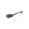 Original VW Belt Latch Satin Black/Fire Red - 1C0858676 FCN