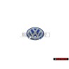 Original VW Key Badge Emblem White Blue - 3B0837891