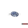 Original VW Key Badge Emblem White Blue - 3B0837891