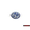 Original VW Key Badge Emblem White Blue - 3B0837891