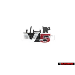 Original VW V5 Front Grill Badge Emblem Chrome Red - 1J6853679B GQF