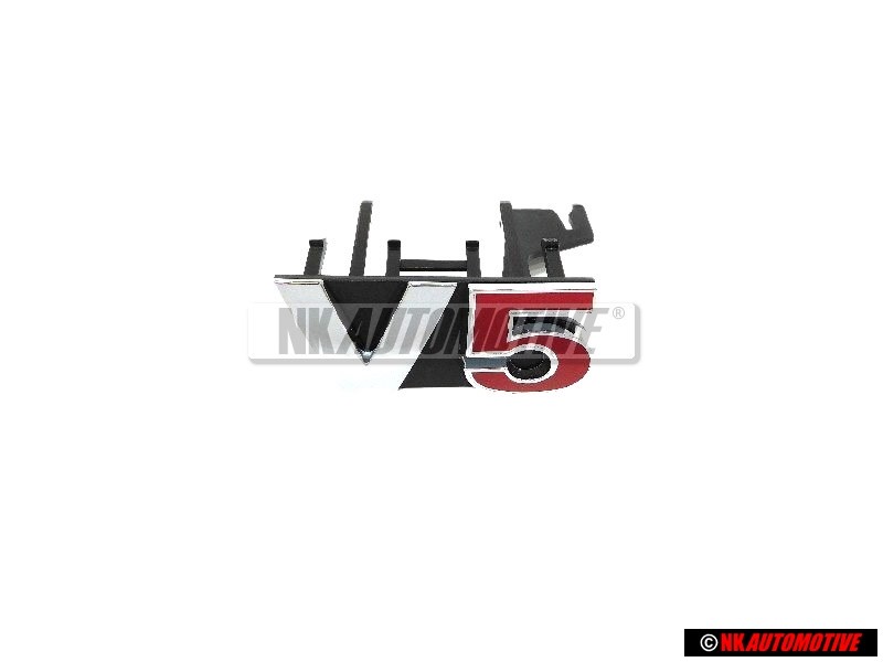 Original VW V5 Front Grill Badge Emblem Chrome Red - 1J6853679B GQF
