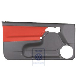 Original VW Door Panel Trim (Cloth) Black/Tropical Orange - 1E0867011ANHFP