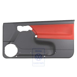 Original VW Door Panel Trim (Cloth) Black/Tropical Orange - 1E0867012ANHFP
