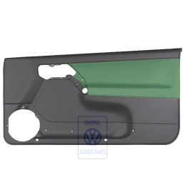 Original VW Door Panel Trim (Cloth) Black/Cosmic Green - 1E0867012ANHFQ