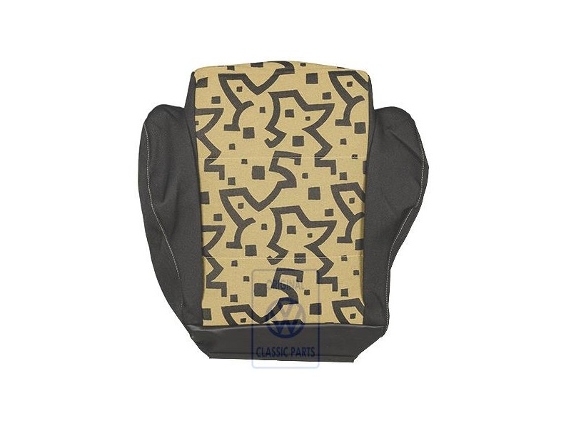 Original VW Seat Covering (Fabric) Yellow/Black - 1E0881405H GRF