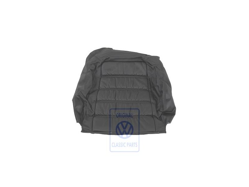 Original VW Backrest Cover (Leather/Leatherette) Black - 1E0881805AJCLP