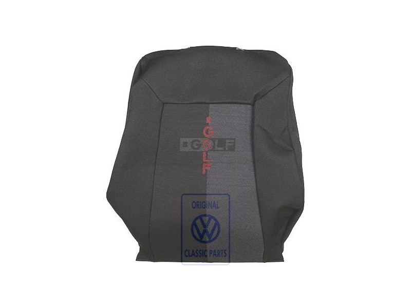 Original VW Backrest Cover (Fabric) Black/Grey - 1E0881805P FGW