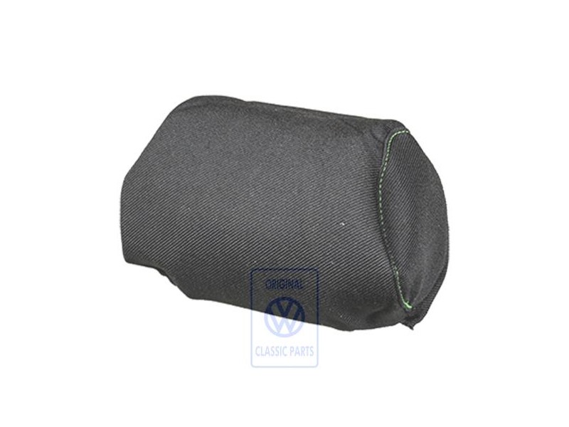 Original VW Head Restraint Cover (Cloth) Black/Green - 1E0881921G GUD