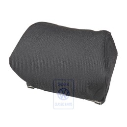 Original VW Head Restraint Cover (Cloth) Black/Blue - 1E0881921G GUF