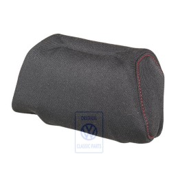 Original VW Head Restraint Cover (Cloth) Black/Red - 1E0881921G GUG