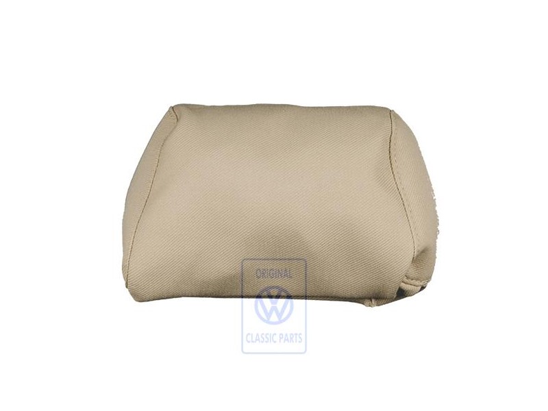 Original VW Head Restraint Cover (Cloth) Light Beige - 1E0881921G GUJ