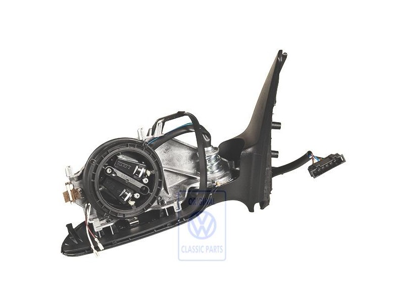 Original VW Exterior Mirror Housing Satin Black - 1E1857507E 01C
