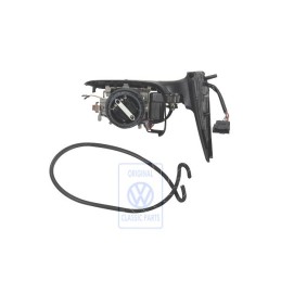 Original VW Exterior Mirror Housing Satin Black - 1E2857507C 01C