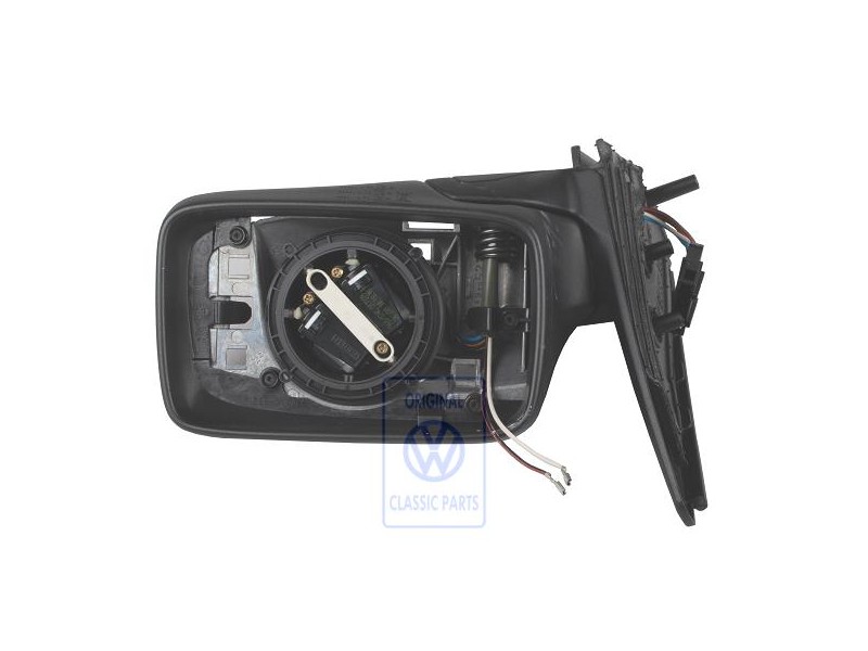 Original VW Exterior Mirror Housing Satin Black - 1E2857508A 01C