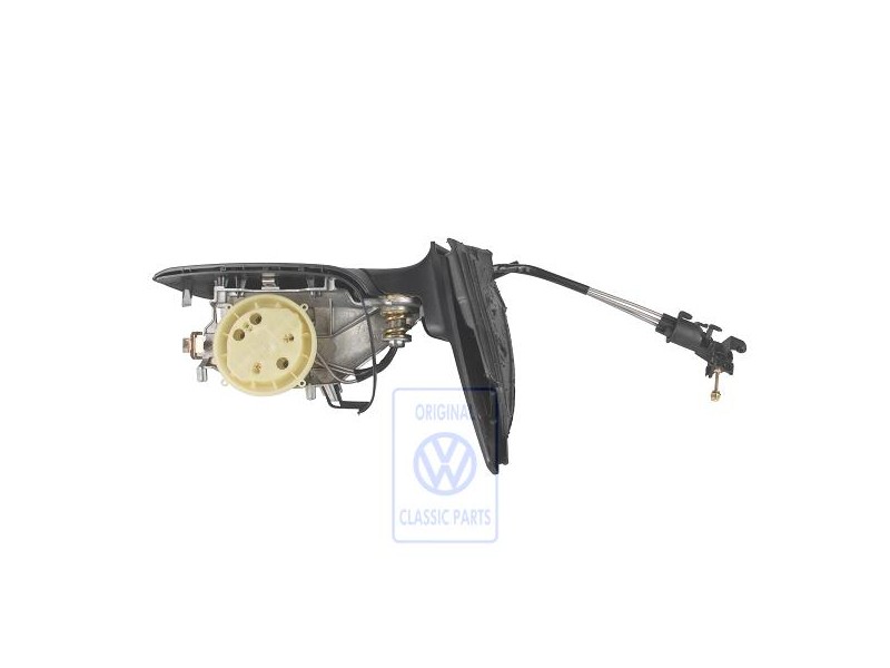Original VW Exterior Mirror Housing Satin Black - 1E2857508B 01C