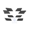 Original VW 1 Set Trims For Strg Wheel Black - 1K0498685A E74