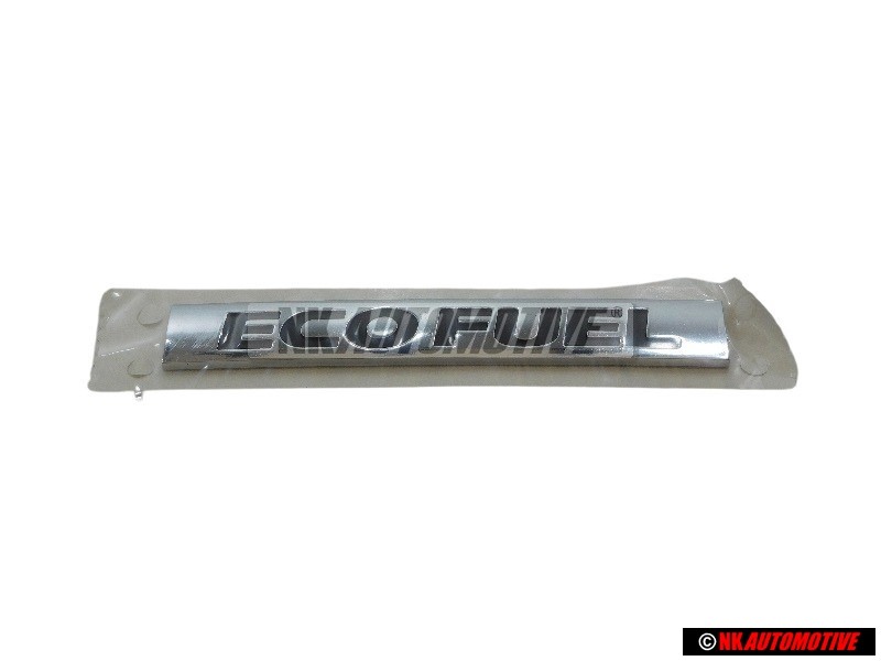 Original VW ECO FUEL Rear Boot Badge Emblem Chrome - 1S6853675A FXC