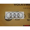 Original Audi Rings Rear Badge Emblem Chrome - 8K9853742A 2ZZ