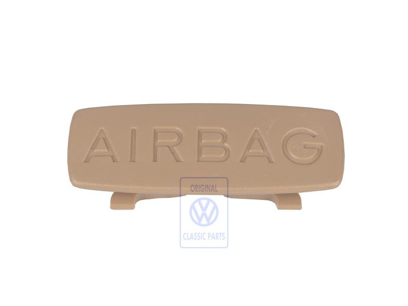 Original VW Trim With Emblem Pure Beige - 1T0853437B 7G8