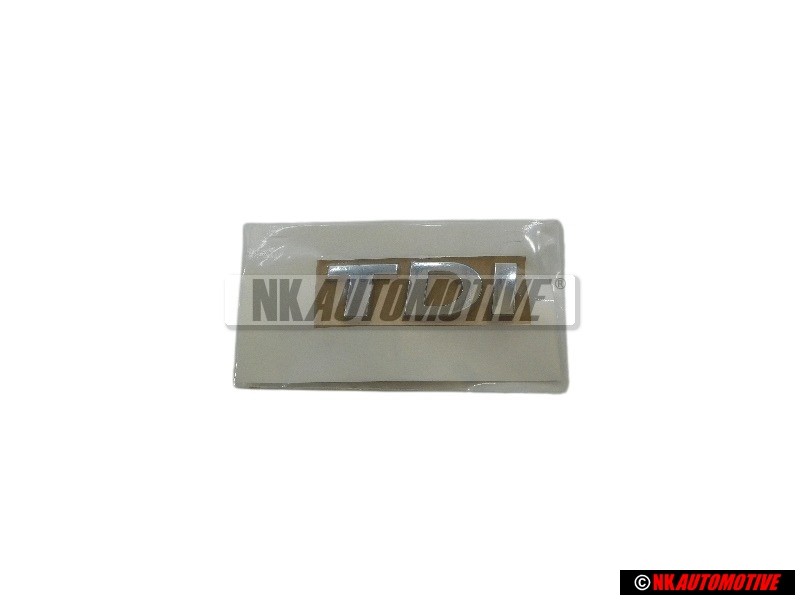 Original VW TDI Rear Boot Badge Emblem Chrome - 1T0853675AC739