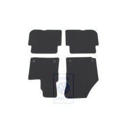 Original VW 1 Set Foot Mats Black/Silver Grey - 1T2863011E RII