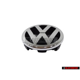 Original VW Front Grill Badge Emblem Chrome - 1T0853601A