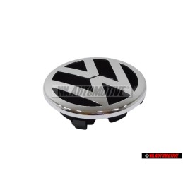 Original VW Front Grill Badge Emblem Chrome - 1T0853601A