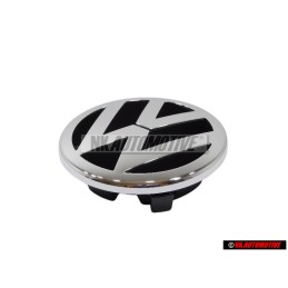 Original VW Front Grill Badge Emblem Chrome - 1T0853601A