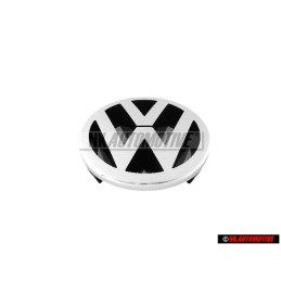Original VW Front Grill Badge Emblem Chrome - 1T0853601