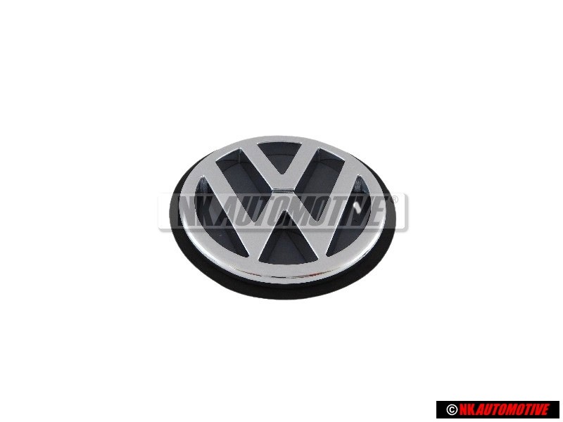 Original VW Rear Hatch Trunk Boot Badge Emblem Chrome - 1H6853630 CP1