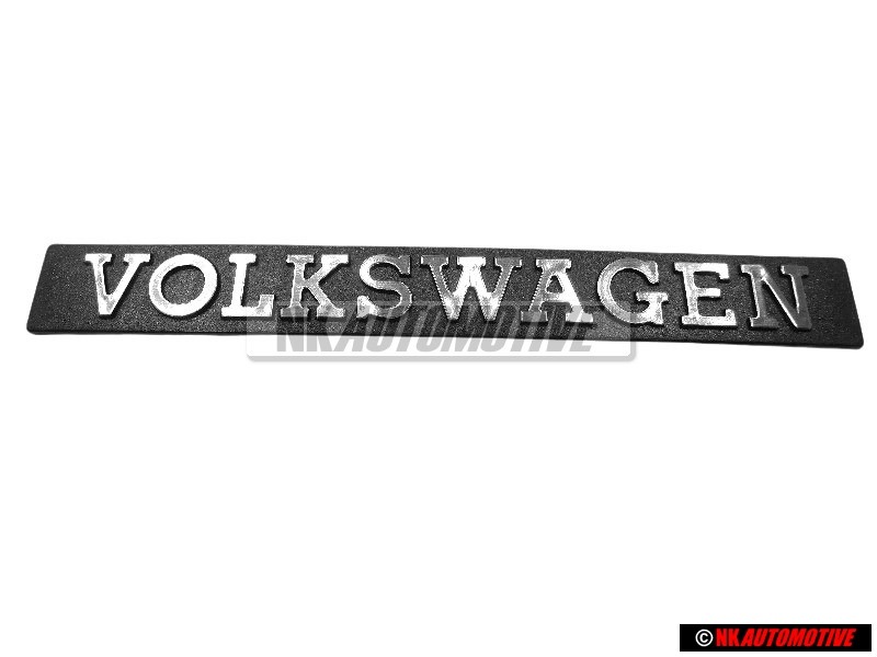 Original VW VOLKSWAGEN Rear Boot Badge Emblem Brushed Silver - 171853685A GX2