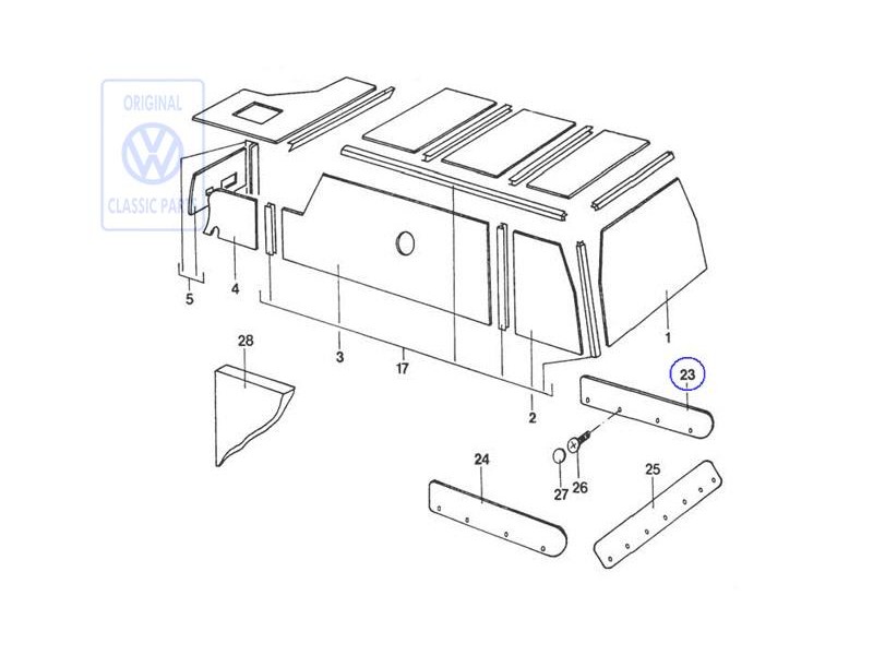 Original VW Trim - 281070004D