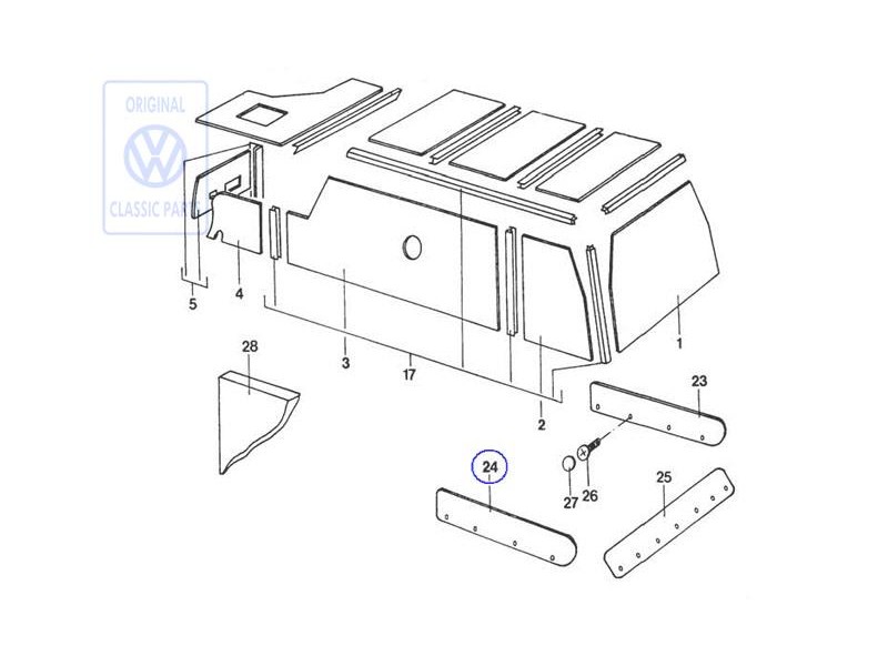 Original VW Trim - 281070004E