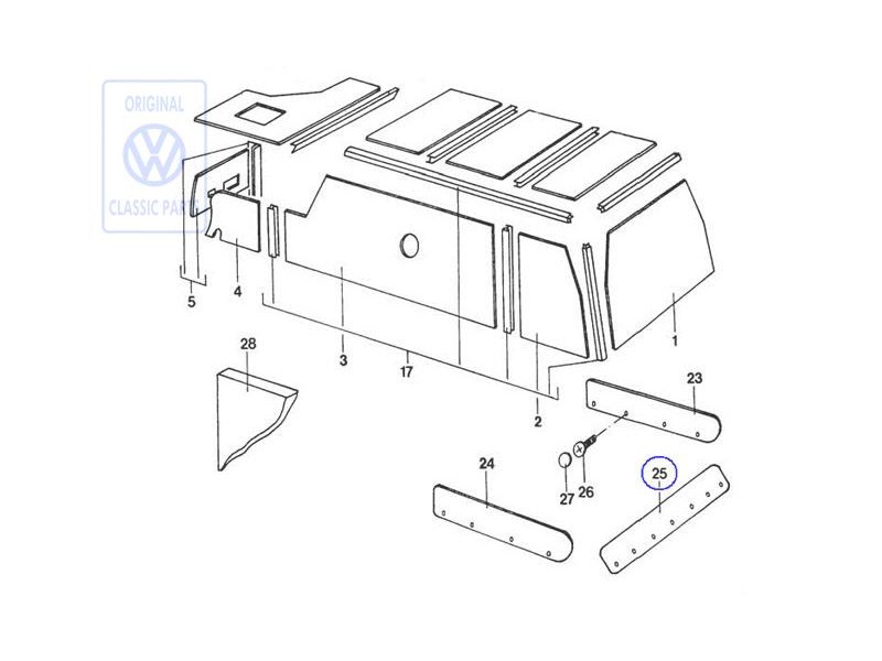 Original VW Trim - 281070004F