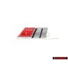 Original Audi S4 Rear Badge Emblem Chrome Red - 8D0853737B 2ZZ
