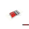 Original Audi S4 Rear Badge Emblem Chrome Red - 8D0853737B 2ZZ