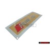 Original Audi RS4 Rear Boot Badge Emblem Chrome Red - 8H0853740 2ZZ