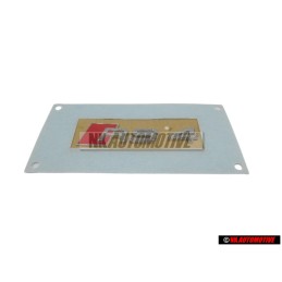 Original Audi RS4 Side Badge Emblem Chrome Red - 8E0853601