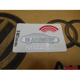Original Audi Sticker 'Alarm' - 443010026H