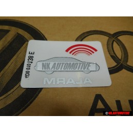 Original Audi Sticker 'Alarm' - 443010026F