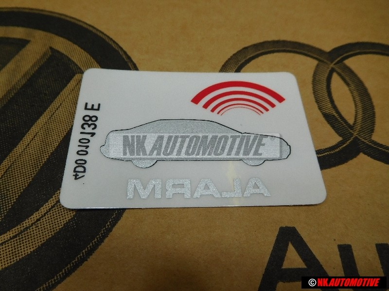 Original Audi Sticker 'Alarm' - 443010026F