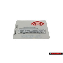 Original Audi Sticker 'Alarm' - 443010026F