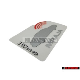 Original Audi Sticker 'Alarm' - 443010026F