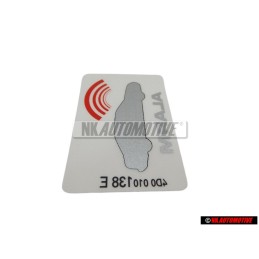 Original Audi Sticker 'Alarm' - 443010026F