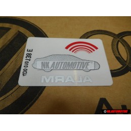 Original Audi Sticker 'Alarm' - 443010026J
