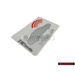 Original Audi Sticker 'Alarm' - 443010026J