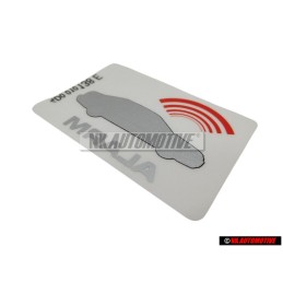 Original Audi Sticker 'Alarm' - 443010026J